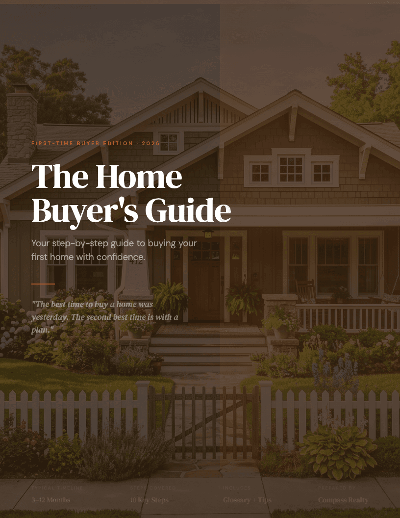 Resource list lead magnet example: The First-Time Home Buyer's Resource Guide