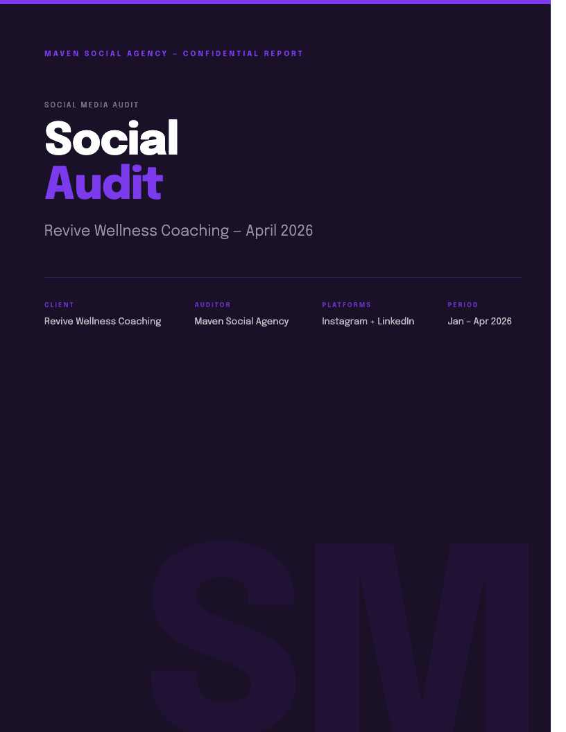 Quiz results or scorecard lead magnet example: Your Social Media Health Score